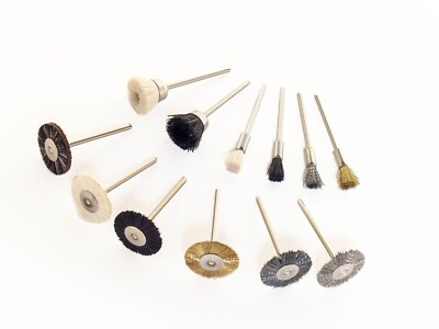 Foredom 12-Pc Mounted Brush Assortment 3/32  (2.35 Mm) Shank