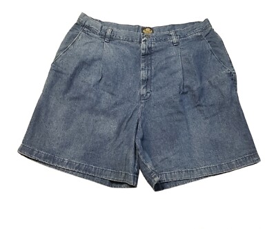 Vintage Lee Casual High Rise Mom Jean Denim Shorts Size 18