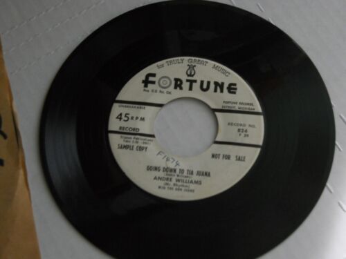 Z26 FORTUNE 824 R&B SOUL ROCKER ANDRE WILLIAMS DON JUANS PULLING TIME TIA JUANA - Picture 2 of 7