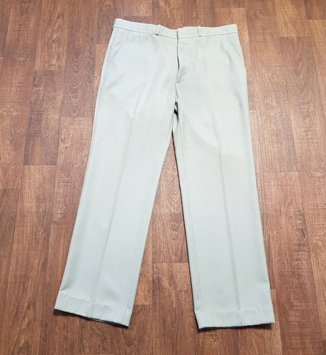Mens 1970s Vintage Green Farah Trousers 
