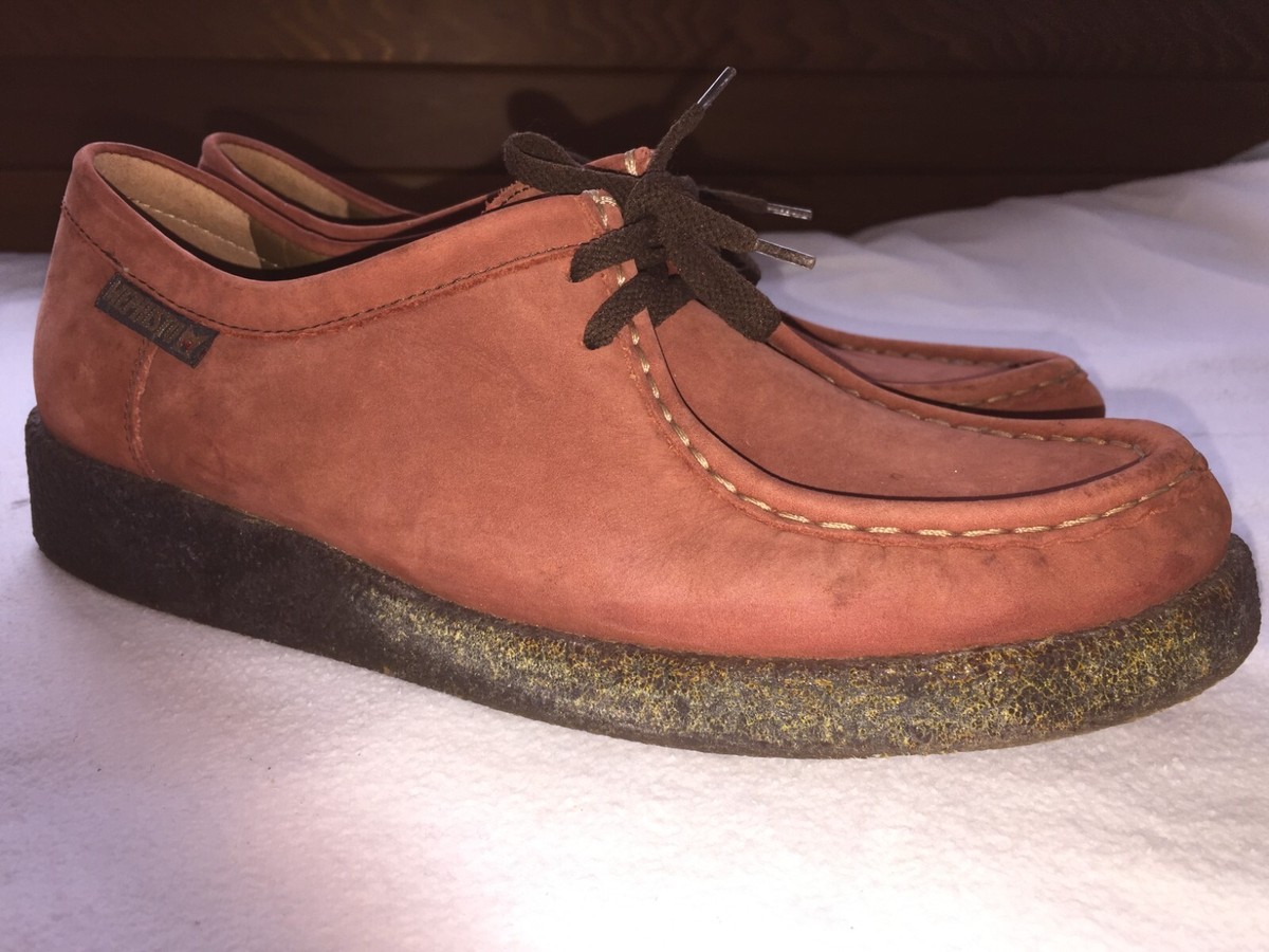 Mephisto Vintage Women Chukka Rust Brown Leather Lace up