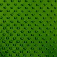 kelly green minky Dimple dot soft cuddle fabric by the yard 60" wide