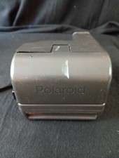 Vintage Polaroid One Step Close Up 600 Film Instant Camera Black Built-In Flash