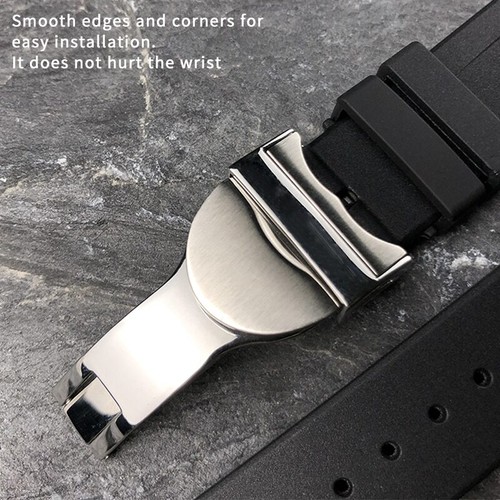 Correa de pulsera de silicona de goma para reloj compatible con Tudor Black Bay GMT 1958 - Imagen 2 de 27