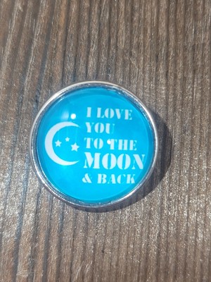 Snap Jewelry Love You To The Moon & Back 18-20mm Fits Ginger Charms Accessorie  