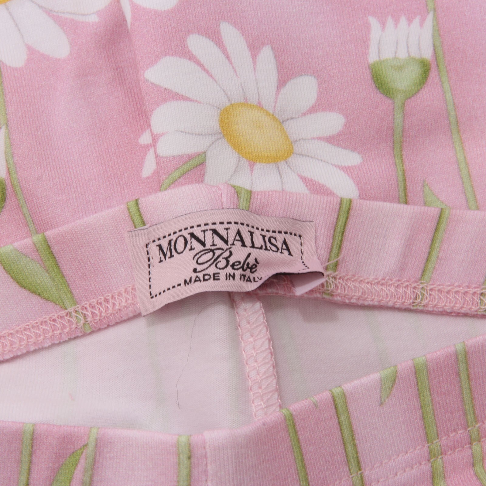 6499AC leggings bimba girl MONNALISA BEBE' pink cotton/elastan pants kids image 4
