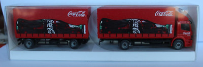 Mercedes Benz Atego 1823 Hänger Lastzug Coca Cola Lemke Sonderserie Wiking 1:87
