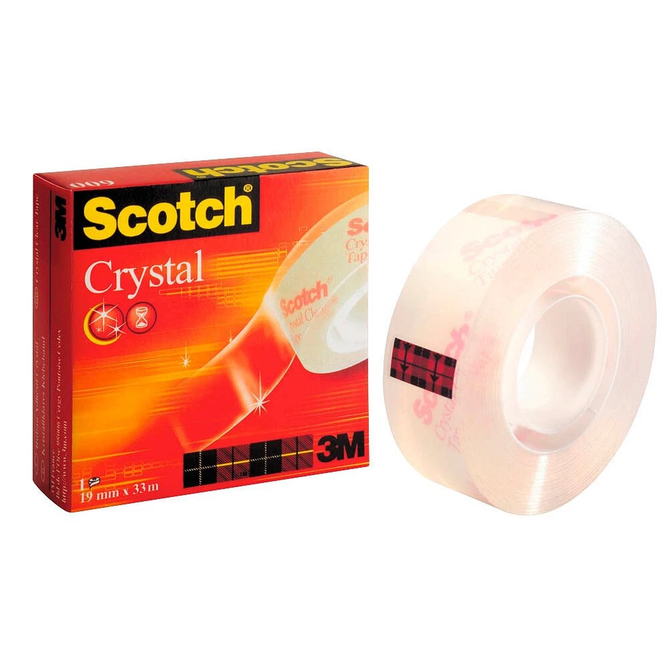 Scotch Crystal Klebefilm kristall-klar 19,0 mm x 33,0 m 3 Rollen