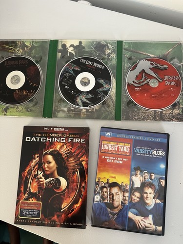 DVD Bundle - Jurassic Park #1-3, Longest Yard, Varsity Blues, Hunger Games - Picture 2 of 10