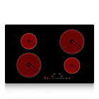 24in Built-in Electric Cooktop Radiant Ceramic Cooktop 4 Burners 220V 6000W