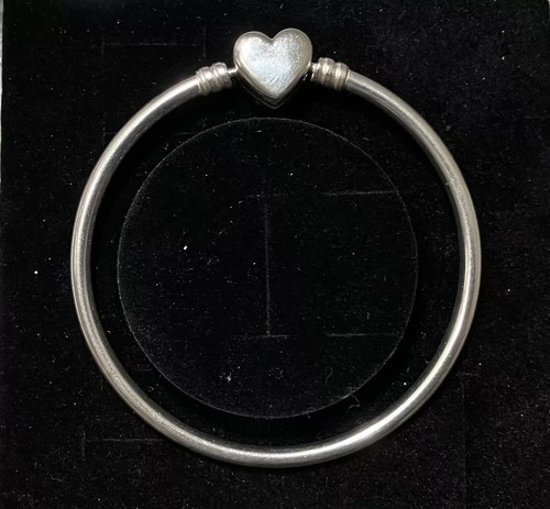 Pandora Armband Schmetterling Armreif Herz Strass Größe klein 17 cm silberfarben - Bild 3 von 5