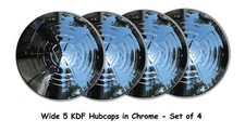 Vw Type 1 Kdf Split Oval Kubel Military Style Hubcaps Wide 5 In Chrome Set Of 4
