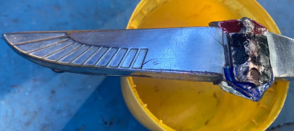 1938 LaSalle Grillel emblema, inserto, FOX & CO OEM Rat Rod Hot Rod Foto 4 de 4