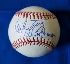 Mike Torrez Autograph Signed Baseball Ball MLB Yankees '77 World Series Champion