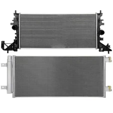 Aluminum Radiator & AC Condenser Cooling Kit For 2016-2019 Chevrolet Cruze 1.4L