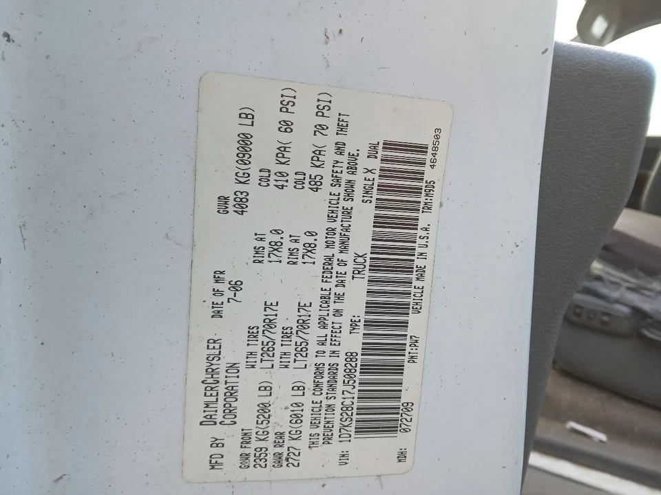 Used Engine Complete Assembly fits: 2007 Dodge 2500 PICKUP 5.9L diesel VIN C 8th - Imagem 2 de 4