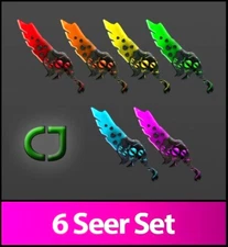 Roblox Murder Mystery 2 MM2 Seer Knife Set (No Chroma)