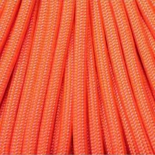 550 Paracord Neon Peach 100 FT. USA made & seller-same day shipping