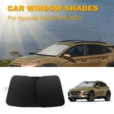 For Hyundai Kona 18-23 Car Front Windshield Sun Shade Block Cover Blocks UV Rays
