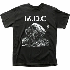 MDC Skull Tank T Shirt Mens Licensed Rock N Roll Music Retro Band Tee New Black