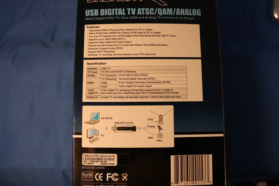 usb digital tvatsc usb Tv Tuner Card - Used - Image 3 of 3