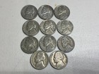 11 Coin Lot - Silver War Nickels….no stock photos ….35% silver content