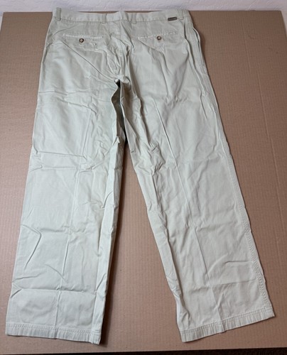 Lacoste Chino Pants 36X30 Mens Khaki Brown Straight Leg Flat Front Cotton - Picture 3 of 7