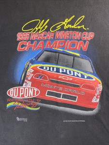 Vintage-NASCAR-1995-Jeff-Gordon-Winston-Cup-T-Shirt-MEDIUM-Black-Motorsport-USA