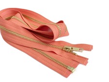 13 Inch Metal Zipper YKK 5 Golden Brass Medium Weight Separating Made in USA