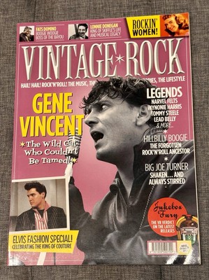 Vintage Rock Magazine Issue 6 2013. Gene Vincent / Elvis / Fats /Donegal etc