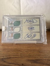 2007-08 Topps Luxury Box Triple Auto Relic Davis Rondo Pruitt /10 Celtics