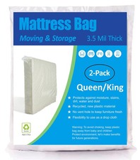 Mattress Bag for Moving Storage Heavy Weight Fits Queen King Size 2 Pack Cover