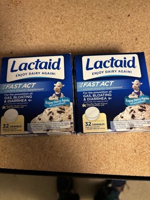 Lactaid 32 Chewable Exp 04/2028  Bundle Of 2