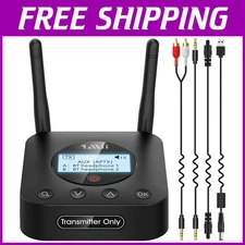 Bluetooth 5.2 Transmitter for TV/PC - 2 Headphones/Speakers