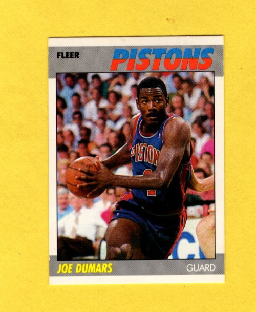 1987-88 Fleer Joe Dumars #31 Detroit Pistons VG- FREE SHIPPING