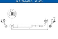 ATE Bremsschlauch 24.5176-0455.3 FüR Chevrolet Opel