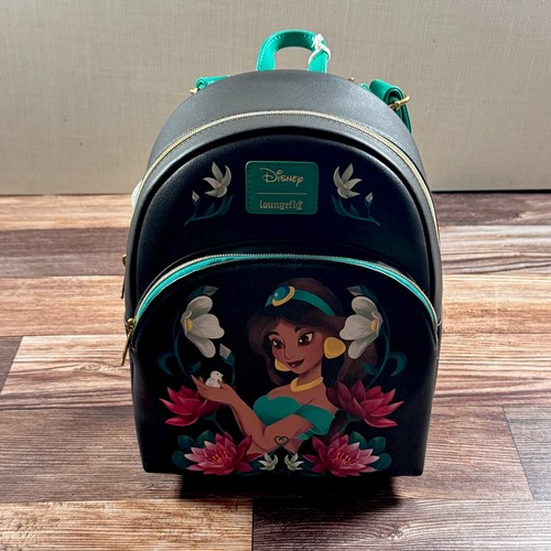 Loungefly Disney Princess Jasmine Floral Mini Backpack New