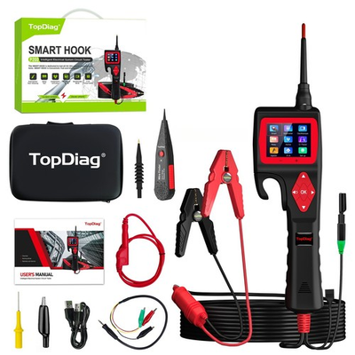 #ad TopDiag P200 Smart Hook Power Probe Auto Car Circuit Injector Tester 9V 30V DC $129.99