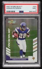 2007 Score Select Rookie /599 Adrian Peterson #341 PSA 9 MINT 1d3a