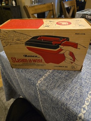 Vintage Steam-a-way Portable Steamer 1970 Ronco    New old stock