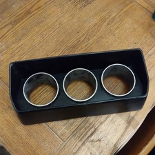 Classic  Mini 3 Clock Binnacle Cover Black  Smiths   Clusters  1275gt