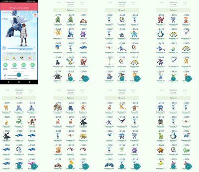 Pokémon Acc Go - Level 56 - 31 Shiny - 66 Legendary - Instant D3livery