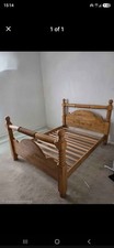 Kingsize Hardwood Victorian Style Barley Twist Bed Frame