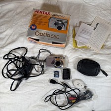 Pentax Optio 550 5.0MP Compact Digital Camera Silver Tested