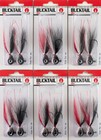 (LOT OF 6) VMC BUCKTAIL JIGS 3/4OZ BKJ34-FH FATHEAD AW5202 — photo 1
