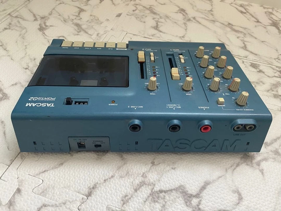 TASCAM PORTA 02 Ministudio Cassette Multitrack Recorder Tested Works Japan Used - Image 3 of 4