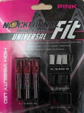 New Nockturnal Universal Fit Pink Lighted Nock Nt-312 Arrow Nocks