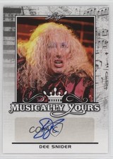 2017 Leaf Pop Century Musically Yours Dee Snider #MY-DS1 Auto k4s
