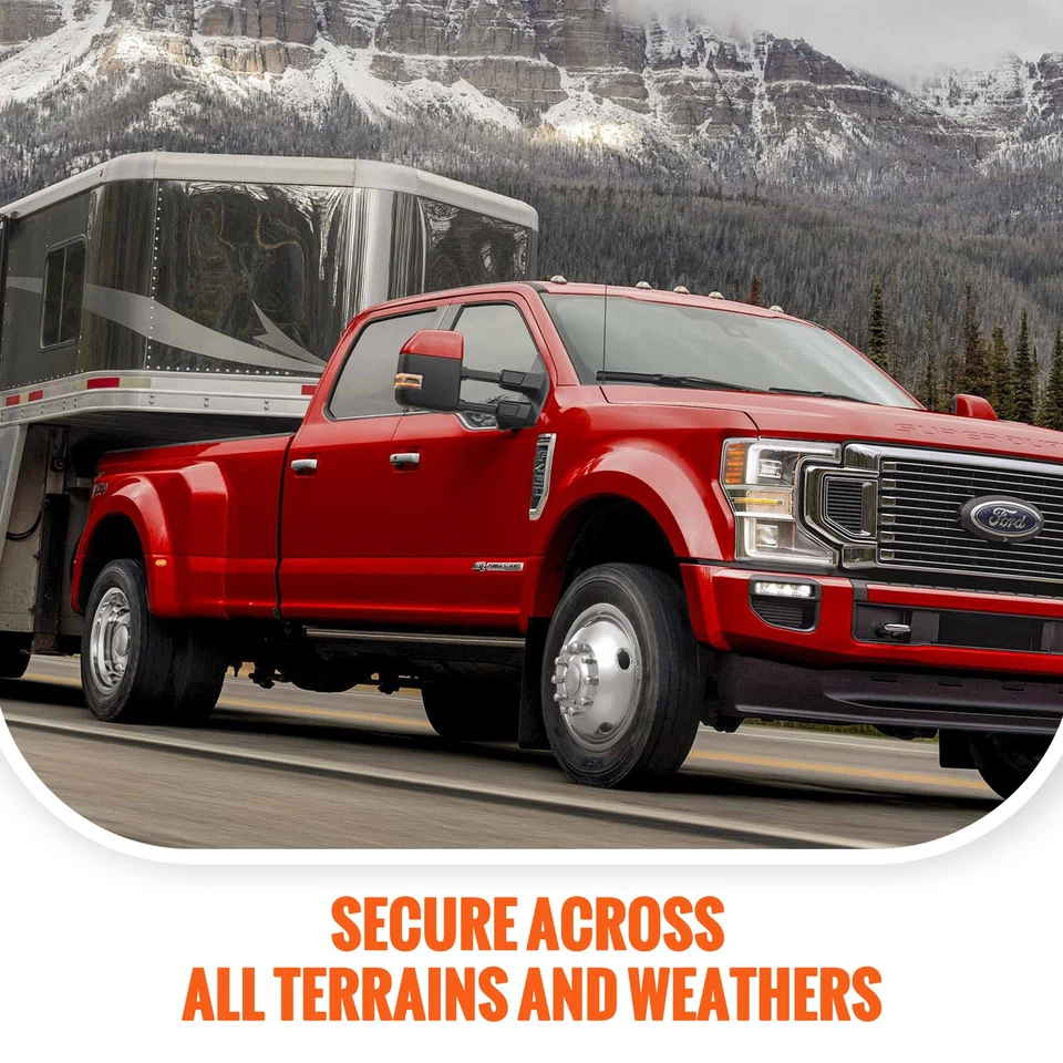 19.5" Wheel Simulators Cover Stainless Steel 2005-2020 Ford F450/F550 4 pc - Image 3 of 4