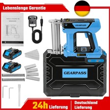 21V Akku Tacker & Nagelpistole 2in1 Nagelgerät Nagler Akkutacker Holz 2x Akkus